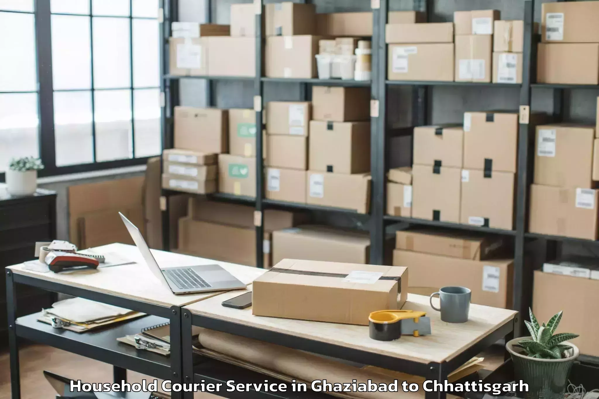 Book Ghaziabad to Mainpat Household Courier Online